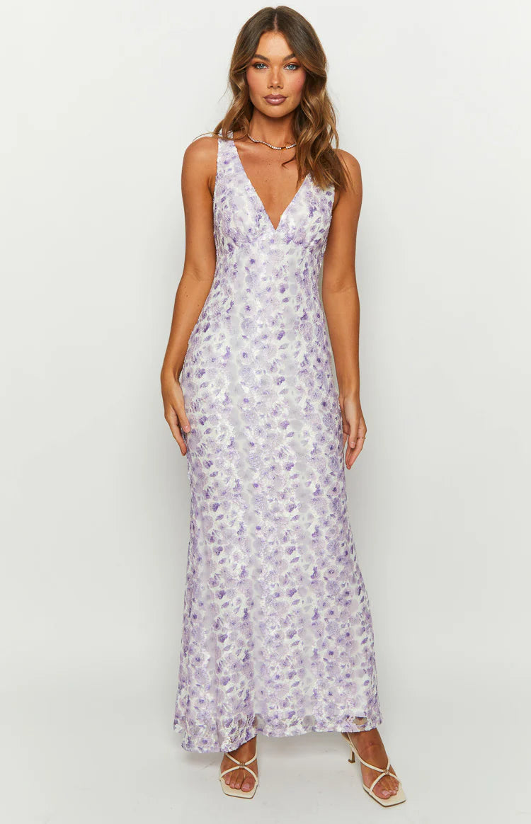 LIORA MAXI DRESS - PURPLE