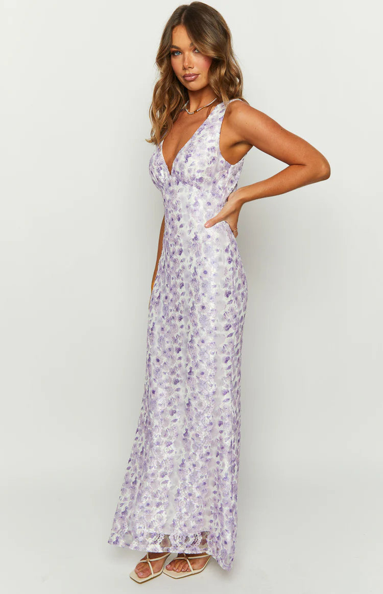 LIORA MAXI DRESS - PURPLE