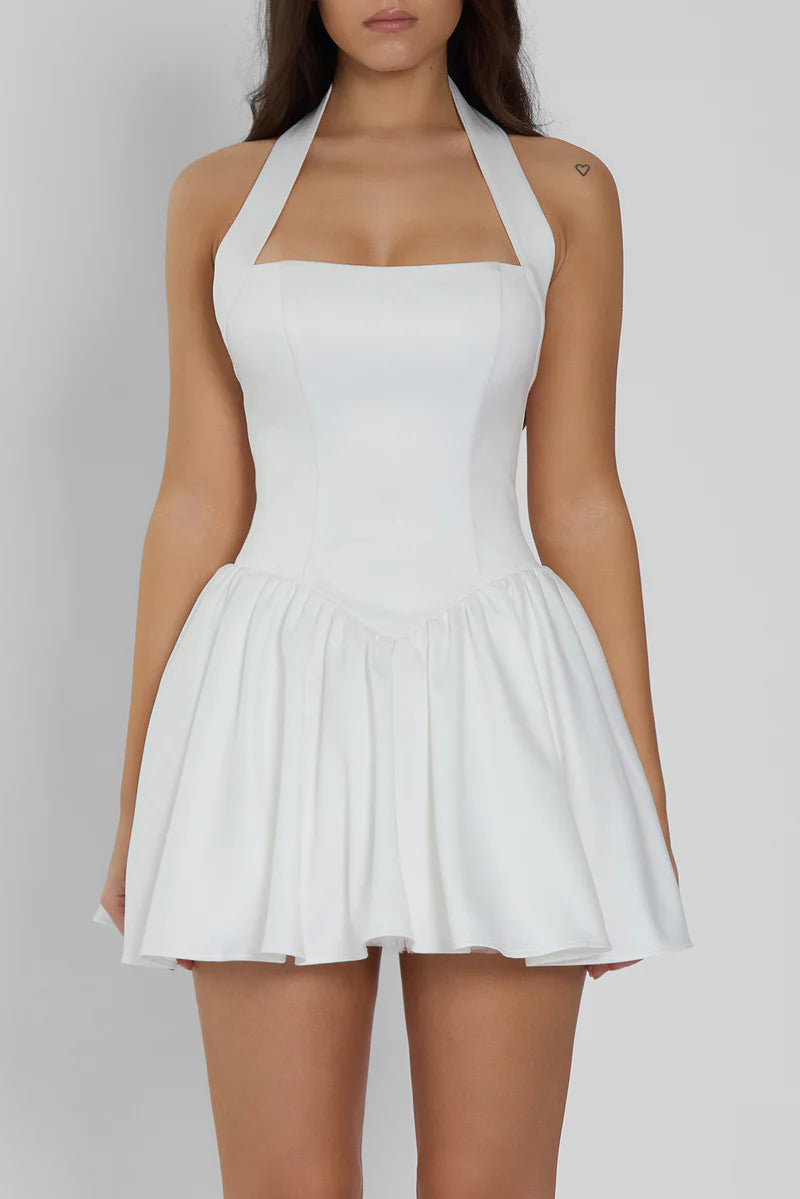 CALISTA MINI DRESS - IVORY