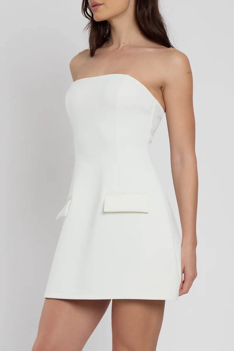 GABRIELLE MINI DRESS - IVORY