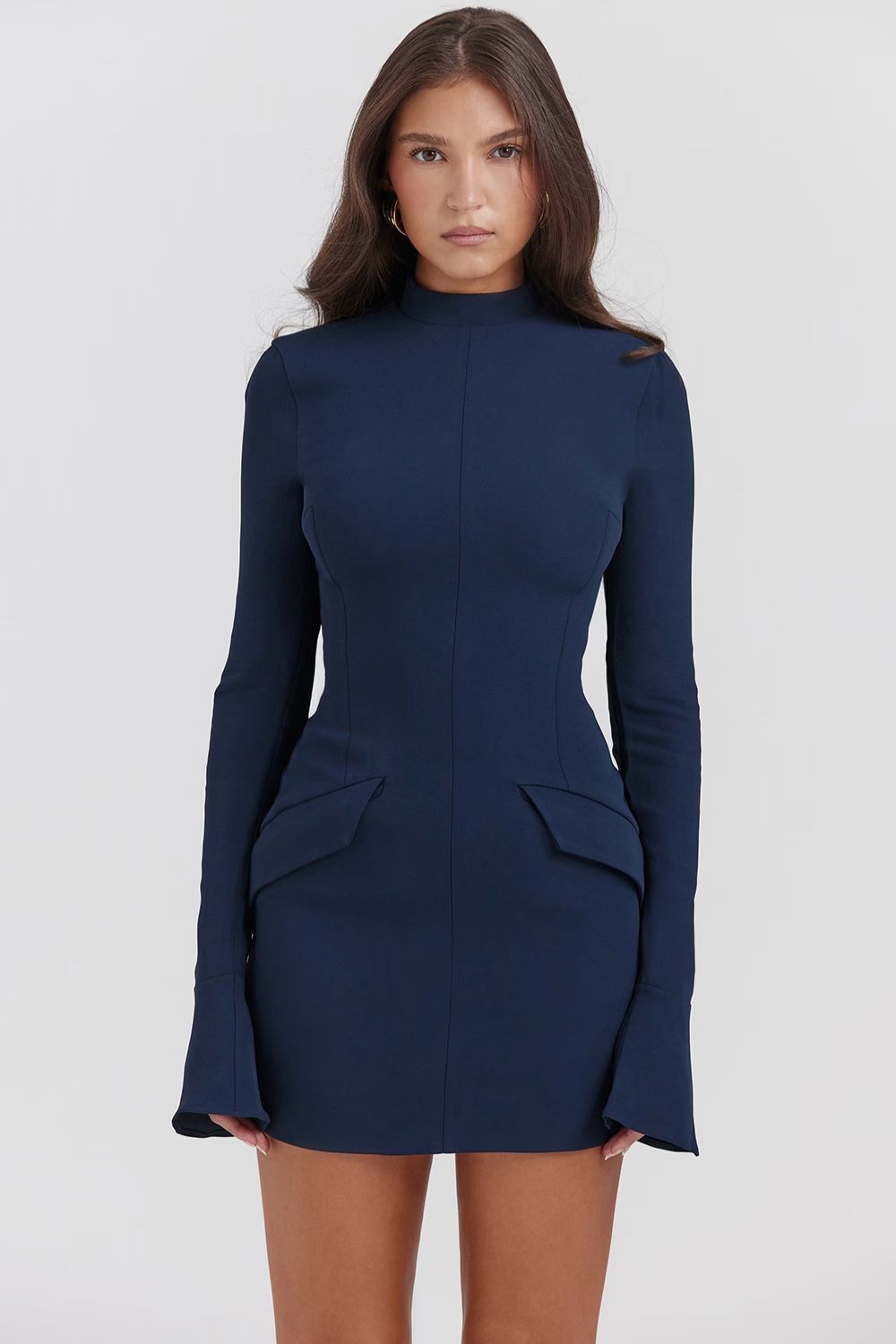 JADE MINI DRESS - NAVY