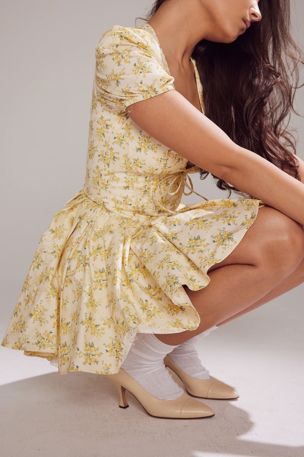 ROSIE MINI DRESS - BUTTERCUP FLORAL