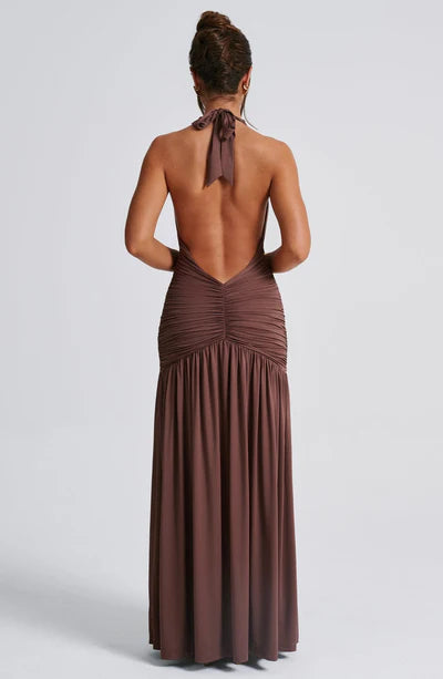 ALICIA MAXI DRESS - MOCHA