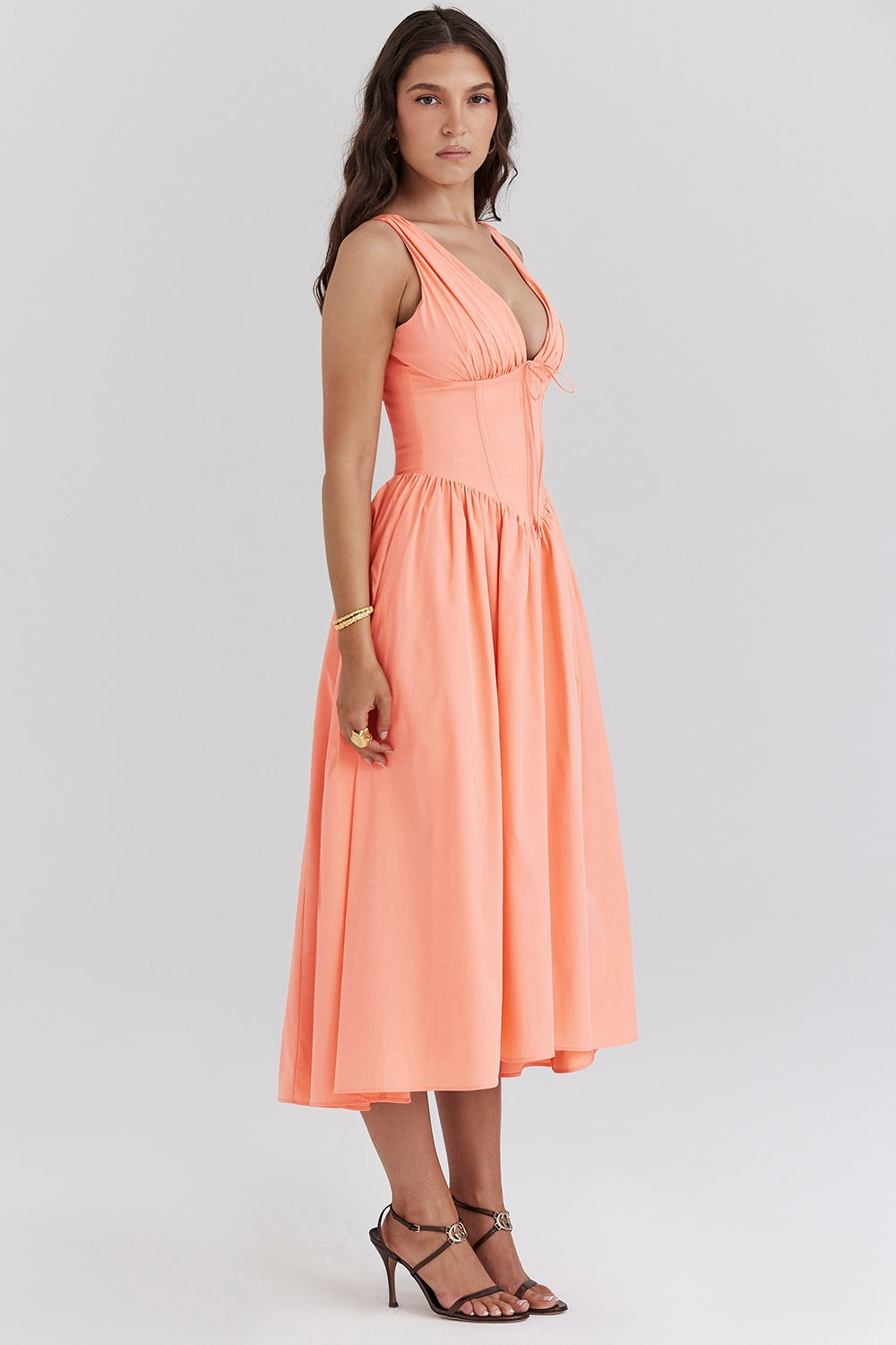 CRYSTAL MIDI DRESS - SORBET