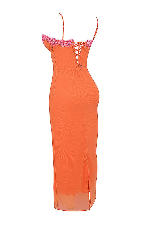 ARIELA MAXI DRESS - FLAME ORANGE