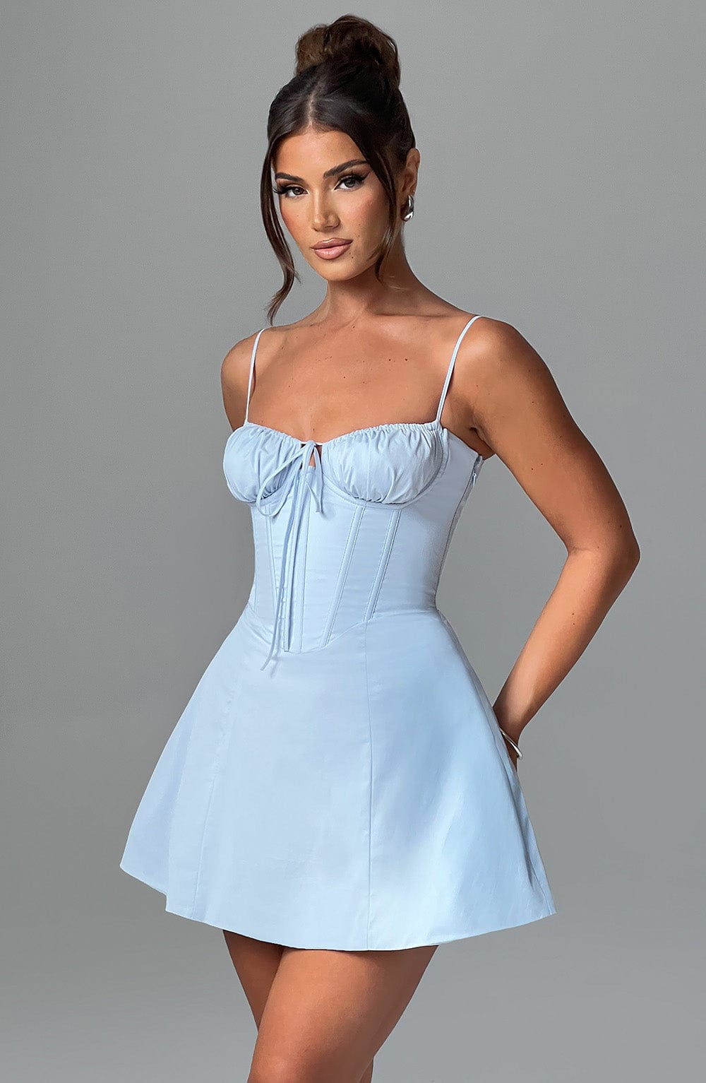 ARABELLA MINI DRESS - Blue