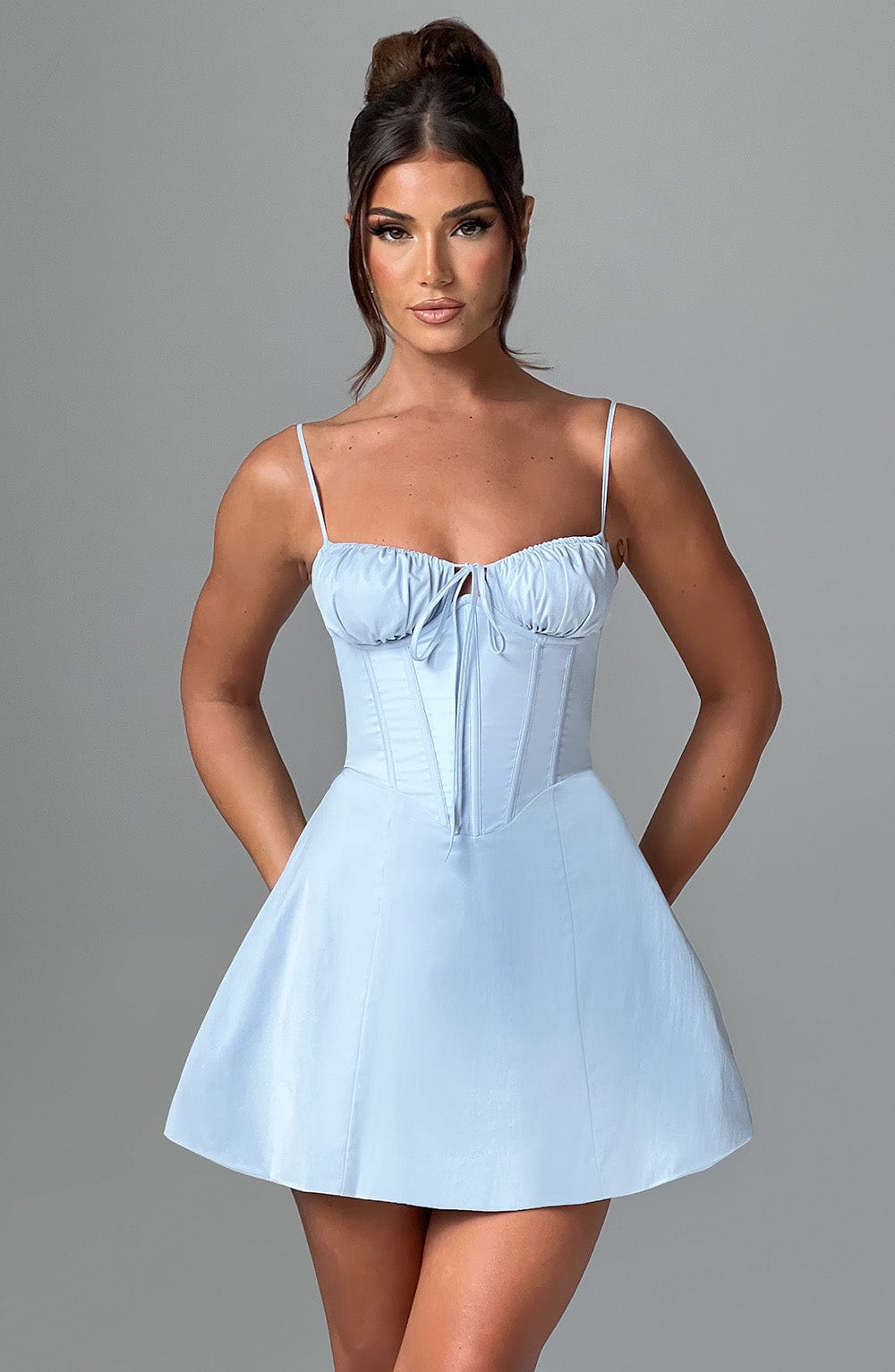 ARABELLA MINI DRESS - Blue